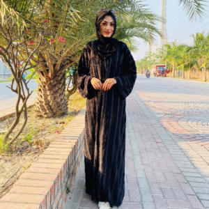 Dubai Classic Black Abaya Timeless Elegance | Size 54