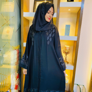 Classic Black Borka Sophisticated Modest Attire | Premium Fabric | Perfect for Daily & Special Wear | Size 54