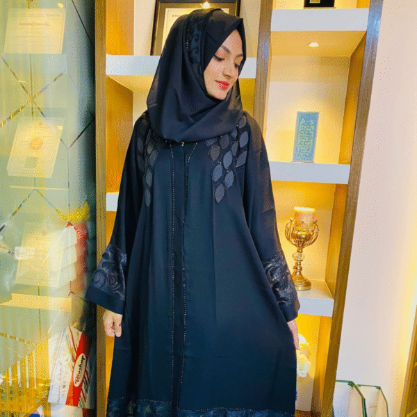 Classic Black Borka Sophisticated Modest Attire | Premium Fabric | Perfect for Daily & Special Wear | Size 54