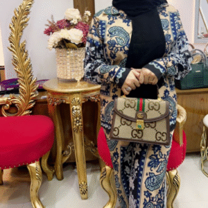 Dubai Branded Designer Handbag Luxury GG Monogram Canvas with Leather Trim