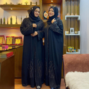 Elegant Black Dubai Abaya – Premium Fabric | Size 54 | Stylish & Modest Look