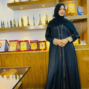 Elegant Black Dubai Abaya Premium Modest Wear | Size 54 | Flowy & Comfortable Design