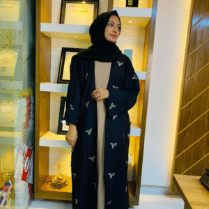 Elegant Black Embroidered Abaya Size 54  Premium Modest Fashion