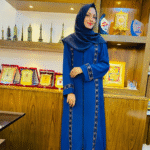 Elegant Royal Blue Dubai Abaya Classic Modest Wear | Size 54 | Luxurious & Flowing Design