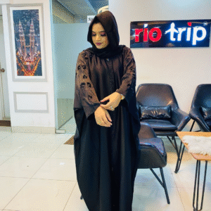 Graceful Borka Premium Modest Fashion | Flowy Cut & Free Movement | Size 54