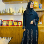 Premium Black Abaya with Delicate Hand Embellishments Size 54 Modest Fashion