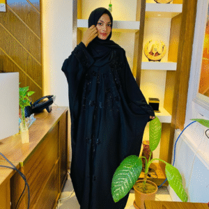Stylish Black Borka Modern Modest Fashion | Elegant Fit & Premium Quality | Size 54