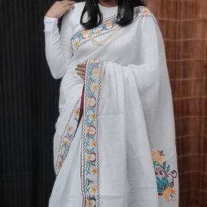 Traditional Hafsilk Saree with Handicraft Detailing Affordable Luxury