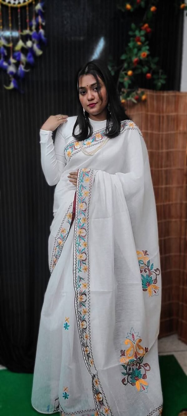 Traditional Hafsilk Saree with Handicraft Detailing Affordable Luxury