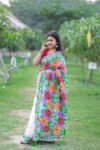 Exquisite Muslin Saree Traditional Handicraft Perfection